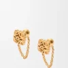 Anagram Bombé Chain Earrings