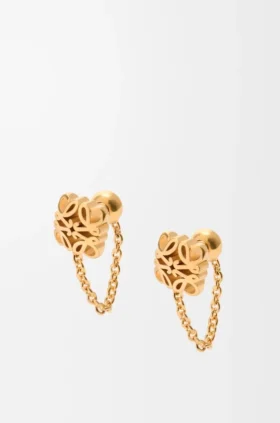 Anagram Bombé Chain Earrings