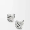 Anagram Bombé Earrings in Sterling Silver