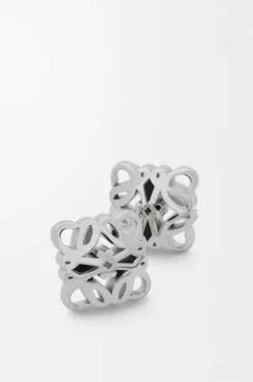 Anagram Bombé Earrings in Sterling Silver