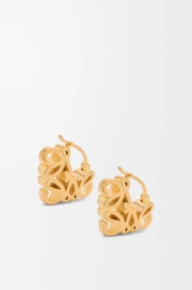 Anagram Bombé Hoop Earrings