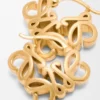 Anagram Bombé Hoop Earrings