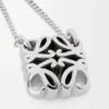 Anagram Bombé Necklace in Sterling Silver