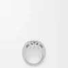 Anagram Bombé Signet Ring in Sterling Silver