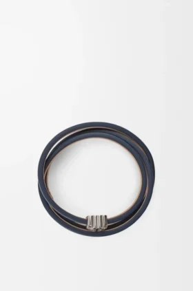 Anagram Bombé Twist Bracelet in Calfskin