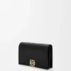 Anagram Business Cardholder in Pebble Grained Calfskin