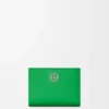 Anagram Compact Wallet in Pebble Grained Calfskin