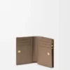 Anagram Compact Wallet in Pebble Grained Calfskin