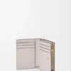 Anagram Compact Wallet in Pebble Grained Calfskin