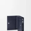 Anagram Compact Wallet in Pebble Grained Calfskin