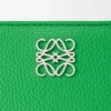 Anagram Compact Wallet in Pebble Grained Calfskin