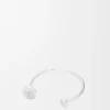 Anagram Pebble Cuff in Sterling Silver