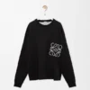 Anagram Pocket Sweater in Cotton Blend