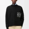 Anagram Pocket Sweater in Cotton Blend