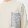 Anagram Pocket Sweater in Cotton Blend
