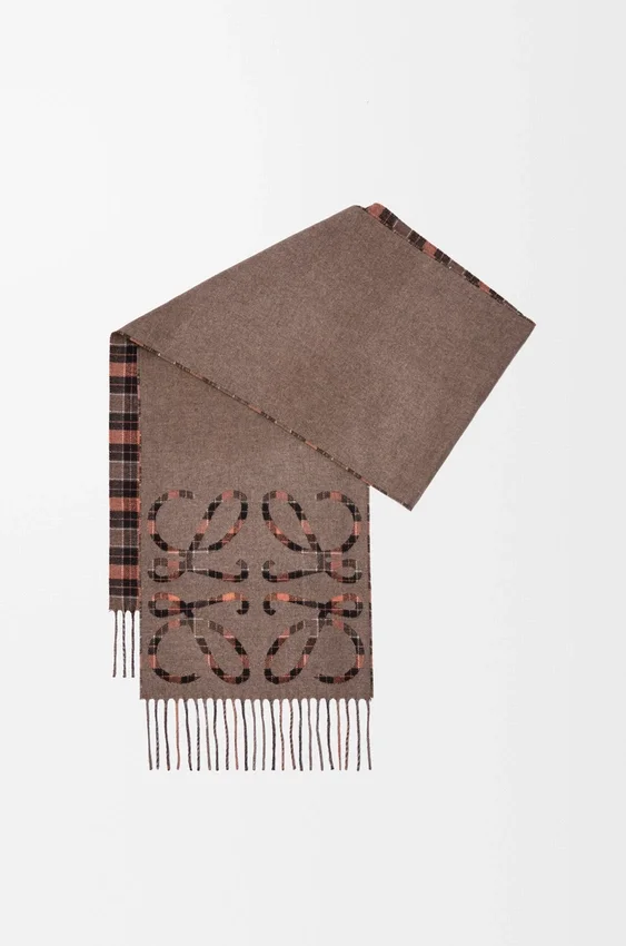 Anagram Scarf in Silk and Cashmere Anagram Scarf in Silk and Cashmere