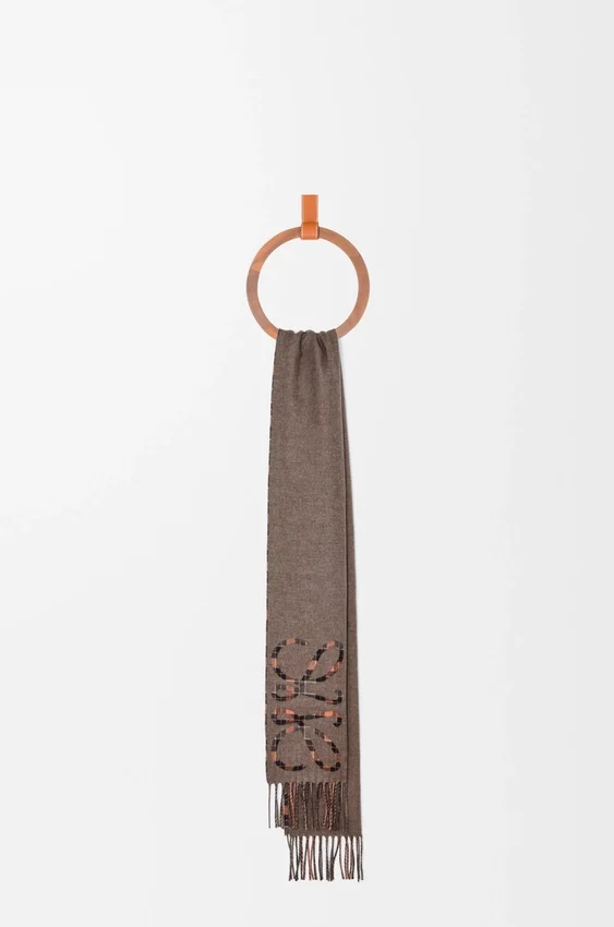 Anagram Scarf in Silk and Cashmere Anagram Scarf in Silk and Cashmere