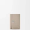 Anagram Small Vertical Wallet in Pebble Grained Calfskin