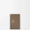 Anagram Small Vertical Wallet in Pebble Grained Calfskin