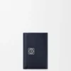 Anagram Small Vertical Wallet in Pebble Grained Calfskin