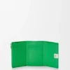 Anagram Small Vertical Wallet in Pebble Grained Calfskin