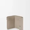 Anagram Small Vertical Wallet in Pebble Grained Calfskin