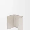 Anagram Small Vertical Wallet in Pebble Grained Calfskin