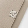 Anagram Small Vertical Wallet in Pebble Grained Calfskin