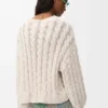 Anagram Sweater in Cotton and Wool Blend