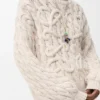 Anagram Sweater in Cotton and Wool Blend