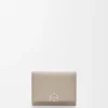 Anagram Trifold Wallet in Pebble Grained Calfskin
