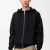 Anagram Zip-Up Hoodie in Wool