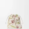 Artichoke Small Drawstring Pouch in Canvas