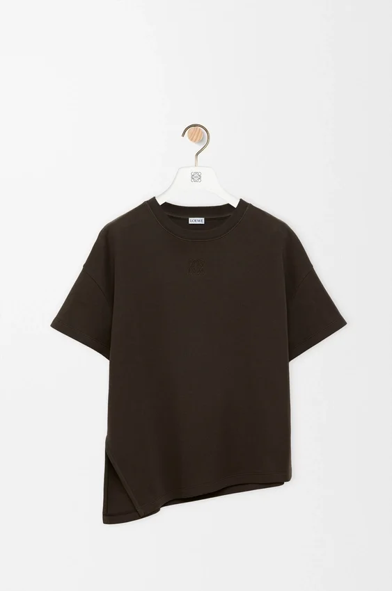Asymmetric T-Shirt in Cotton Blend Asymmetric T-Shirt in Cotton Blend