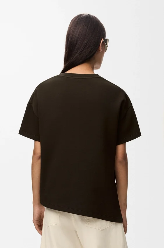 Asymmetric T-Shirt in Cotton Blend Asymmetric T-Shirt in Cotton Blend