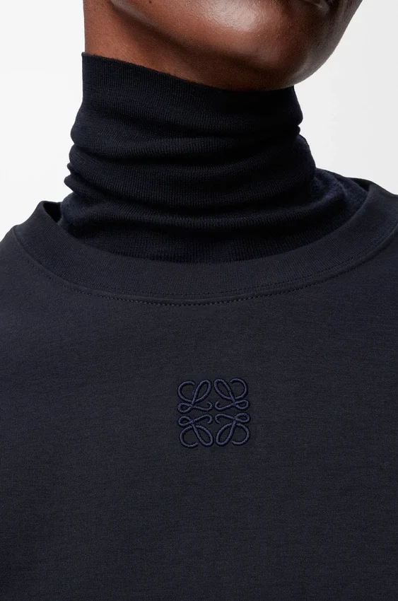 Asymmetric T-Shirt in Cotton Blend Asymmetric T-Shirt in Cotton Blend