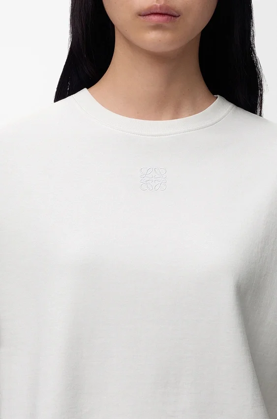 Asymmetric T-Shirt in Cotton Blend Asymmetric T-Shirt in Cotton Blend