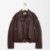 Balloon Biker Jacket in Nappa Lambskin