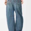 Barrel Jeans in Denim