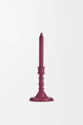 Beetroot wax candleholder
