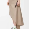 Belted Skirt in Cotton and Silk