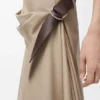 Belted Skirt in Cotton and Silk