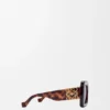 Beveled Square Maxi Anagram Sunglasses