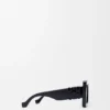 Beveled Square Maxi Anagram Sunglasses