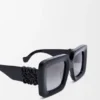 Beveled Square Maxi Anagram Sunglasses