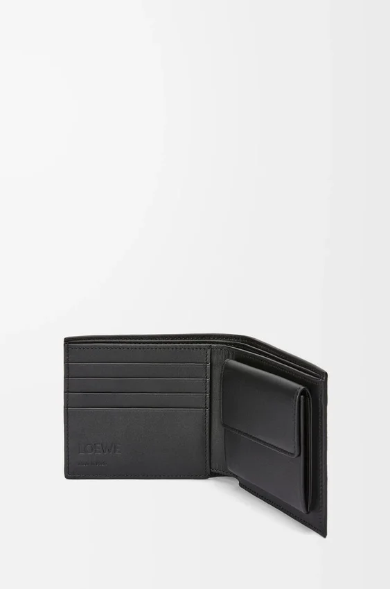 Bifold Coin Wallet in Soft Grained Calfskin Bifold Coin Wallet in Soft Grained Calfskin