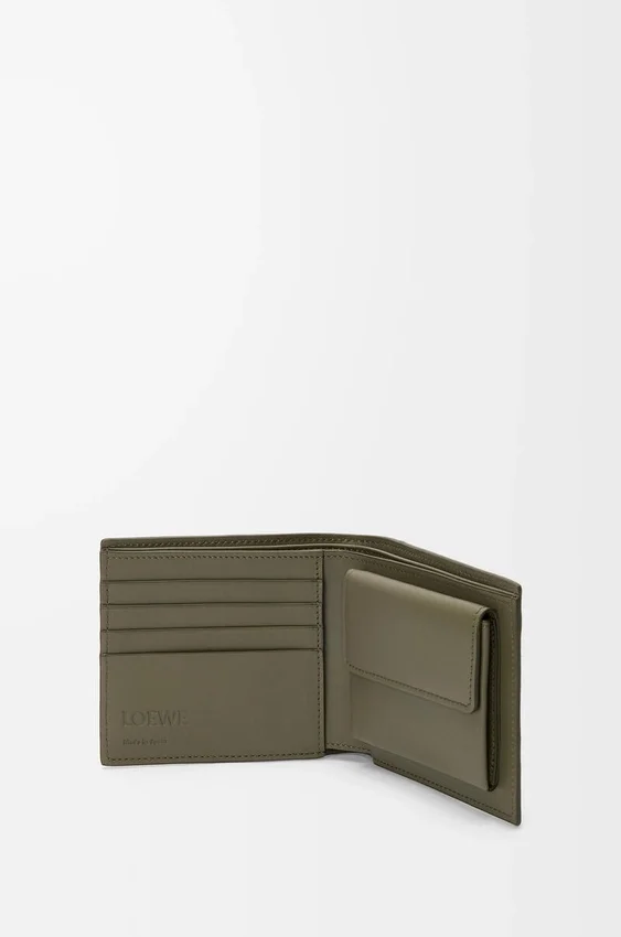 Bifold Coin Wallet in Soft Grained Calfskin Bifold Coin Wallet in Soft Grained Calfskin