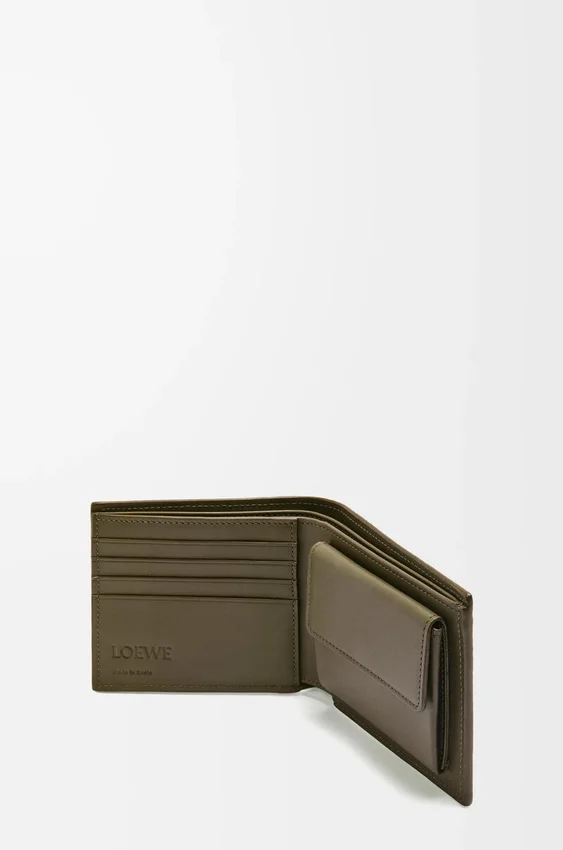Bifold Coin Wallet in Textured Classic Calfskin Bifold Coin Wallet in Textured Classic Calfskin