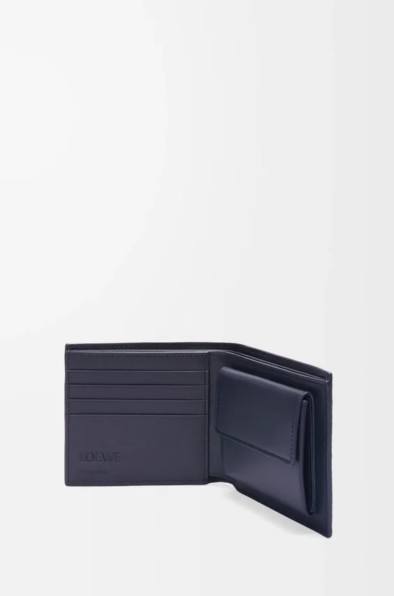 Bifold Coin Wallet in Textured Classic Calfskin Bifold Coin Wallet in Textured Classic Calfskin