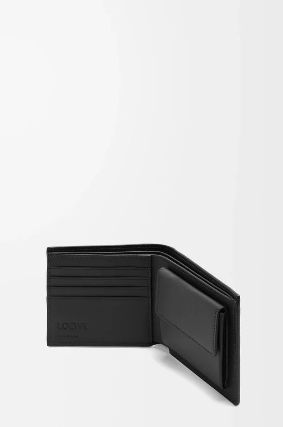 Bifold Coin Wallet in Textured Classic Calfskin Bifold Coin Wallet in Textured Classic Calfskin
